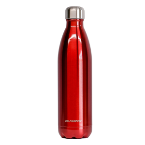 Atlasware 1000ml Stainless Steel Flasks Red